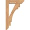 Ekena Millwork Merced Slat Smooth Bracket w/ Offset Brace, Western Red Cedar, 5 1/2"W x 20"D x 32"H BKT0604X20X32MRC06SWR - alternate 3